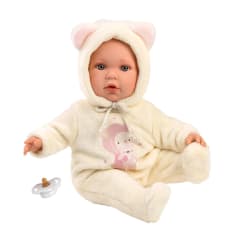 Muñeca Llorens Baby Julia Osito Rosa 42cm