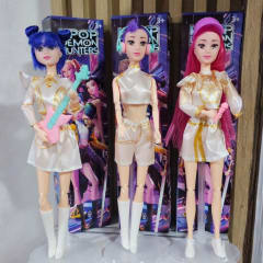 K-Pop Demon Hunter Set x 3 Muñecas Musicales con Accesorios