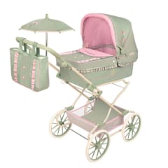 Coche de Muñecas Reborn Colección Botanic Plegable con Manillar Regulable y Sombrilla 0