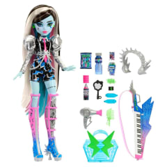 Muñeca Monster High Frankie Stein Amped Up Rockstar con Instrumento y Accesorios