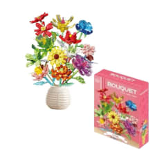 Bloques Armables Bouquet de 12 Flores  Diferentes