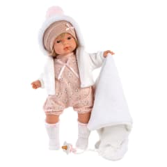 Muñeca Llorens Lola Llorona 38cm Mantita