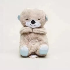 Peluche Nutria que Respira Musical Gris