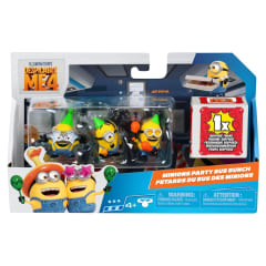 Pack 4 Figuras Minions Mi Villano Favorito Fiesta