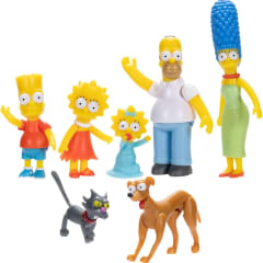 Pack x 7 Figuras Familia Los Simpsons 1