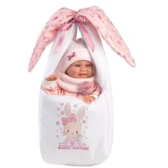Muñeca Llorens Nica RN Porta Bebe Magic Nature 40 cm 