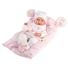 Muñeca Llorens Nica RN Cojín Rosa 40 cm