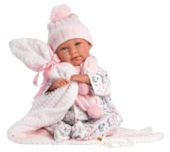 Bebé Mimi Llorona 42 cm con Pijama y Toquilla