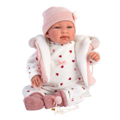 Bebé Tina 43 cm con Enterizo Rosa