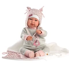 Muñeca Llorens Bebé Tina Llorona 44 Cm