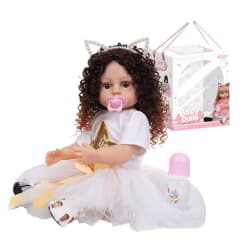 Muñeca Bebe Real Interactiva 55 cm Tipo Reborn-1Whit 0