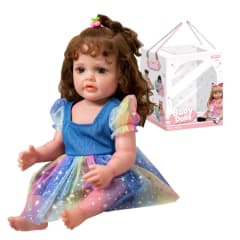 Muñeca Bebe Real Interactiva 55 cm Tipo Reborn-4Blue 0