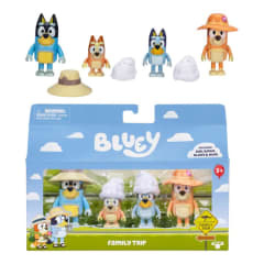 Bluey Pack Figuras Family Trip