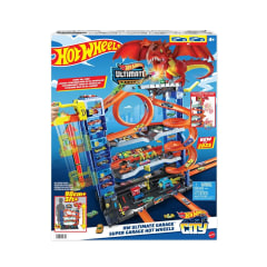 Pista Hot Wheels Ultimate Garage Con Dragón y Looping 0