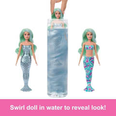 Muñeca Barbie Color Reveal Surprises  Serie Sirena