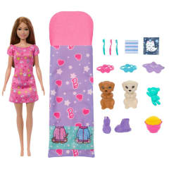 Muñeca Barbie Fiesta de Pijamas con Mascotas