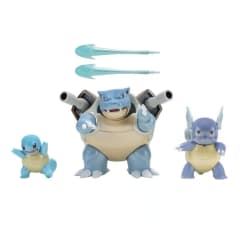Pack Evolucion x3 Figuras Pokemon Squirtle