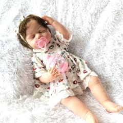 Muñeca Bebe Reborn Vinilo Siliconado Mia Reborn 55 cm