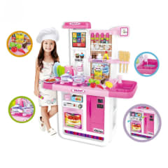 Cocina Mini Chef Para Niños con Funciones 98 cm