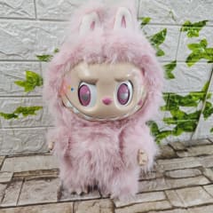Muñeco Dupe Labubu Zimomo Rosa 38 cm Articulable