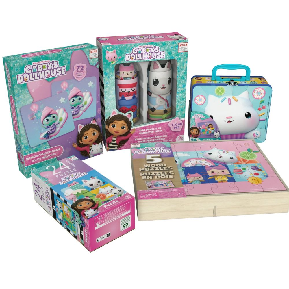 Mega Set Diversión La Casa de Gabby x 9 Rompecabezas1