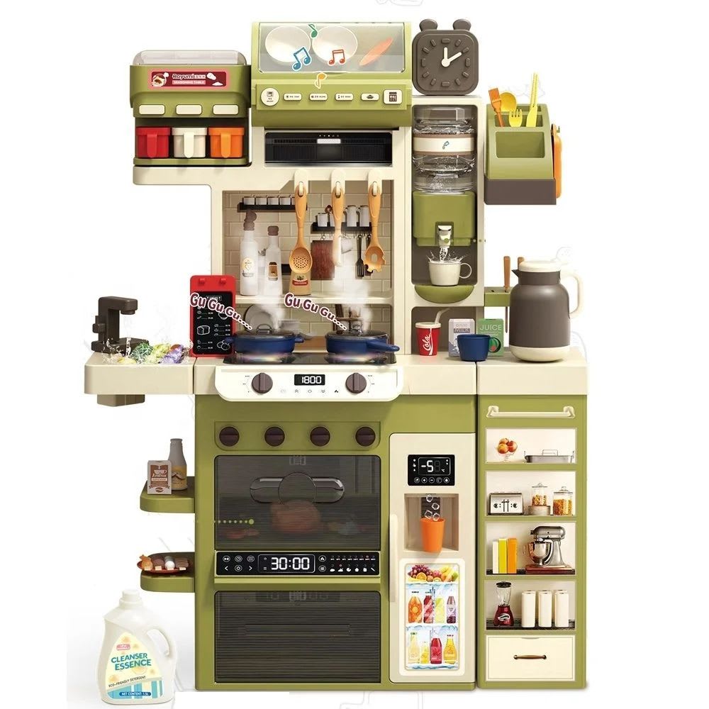 Cocina para Niños Multifunción  Agua, Vapor, Luz y sonido 122 cm, 71 accesorios1