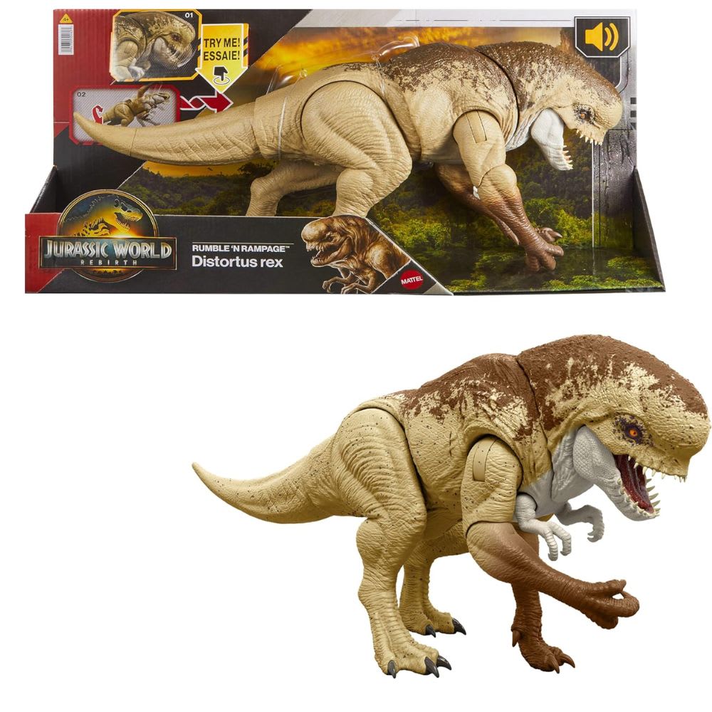 Jurassic World Rebirth Distortus Rex Rumble N Rampage1