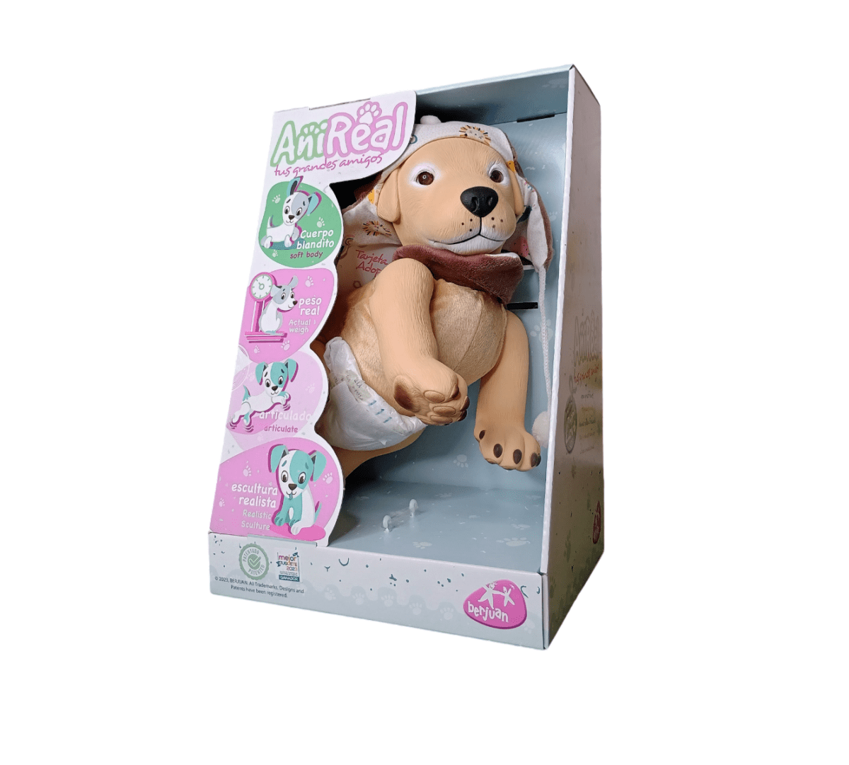 Mascota AniReal Perro Golden con Peso Real1