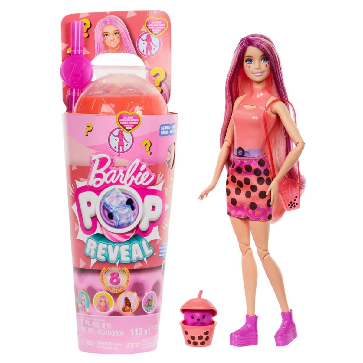 Muñeca Barbie Pop Reveal Bubble y Accesorios Mochi de Mango6