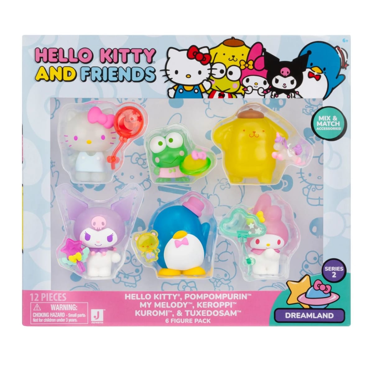 Figuras Hello Kitty y Amigos Dreamland pack x 61