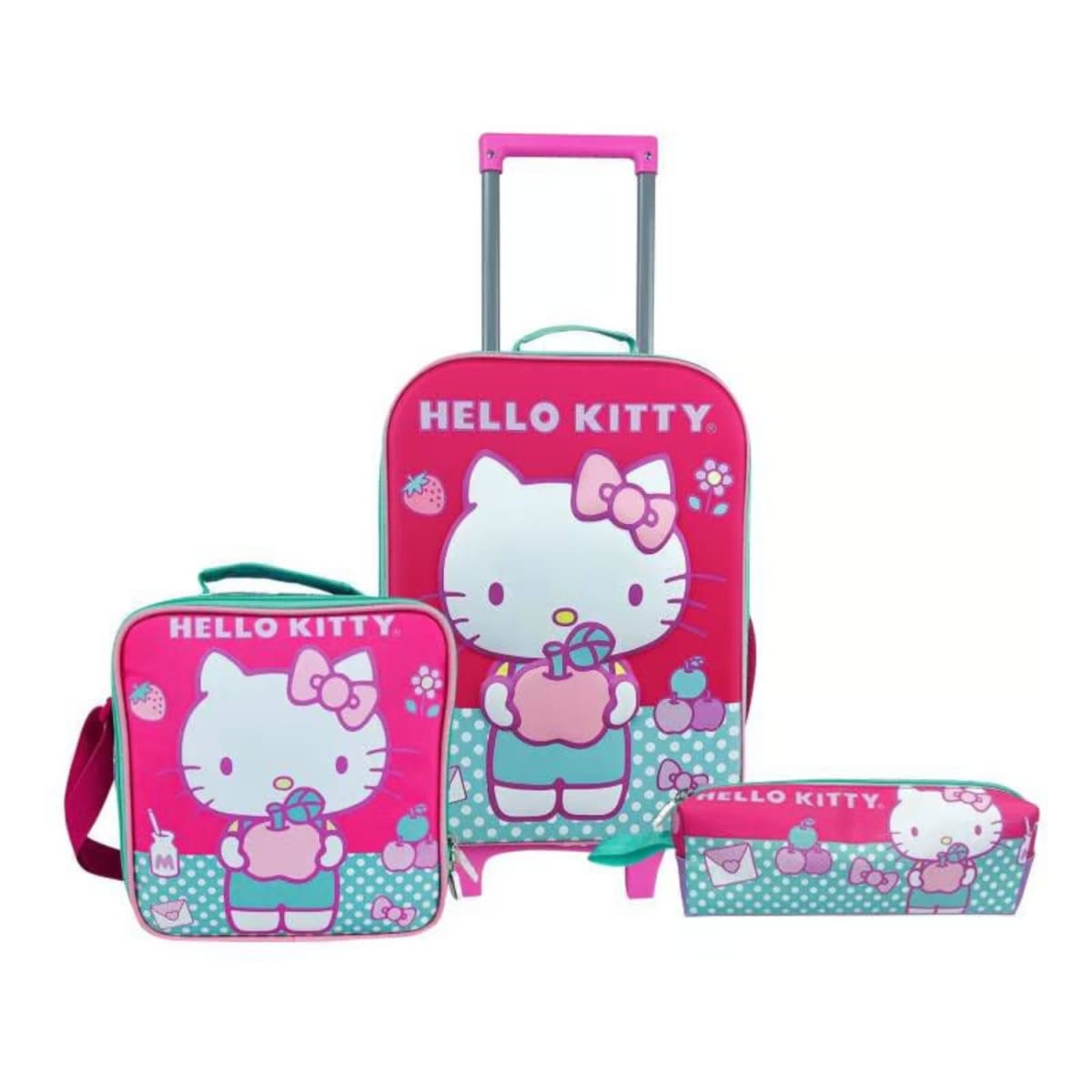 Set Mochila Hello Kitty Grande + Lonchera + Cartuchera 1