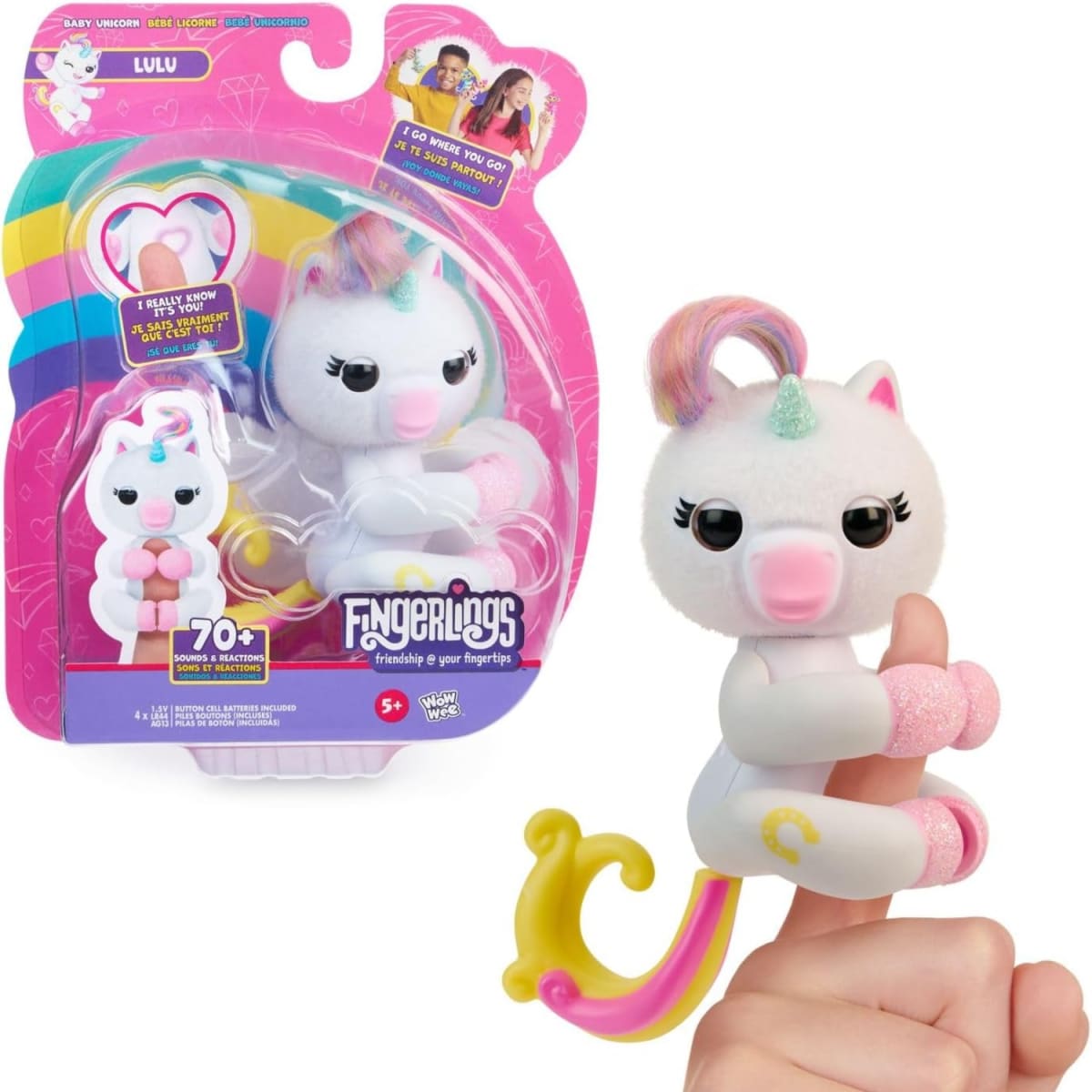 Muñeco Fingerlings Unicornio mas de 70 Reacciones5