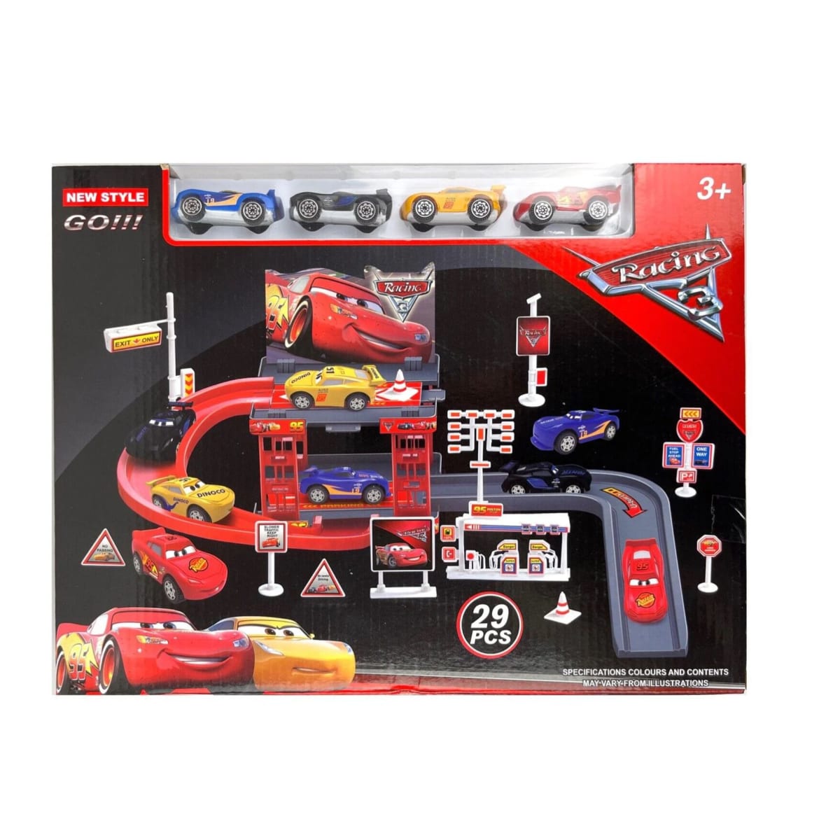 Pista estacion de Garage con 4 carros2