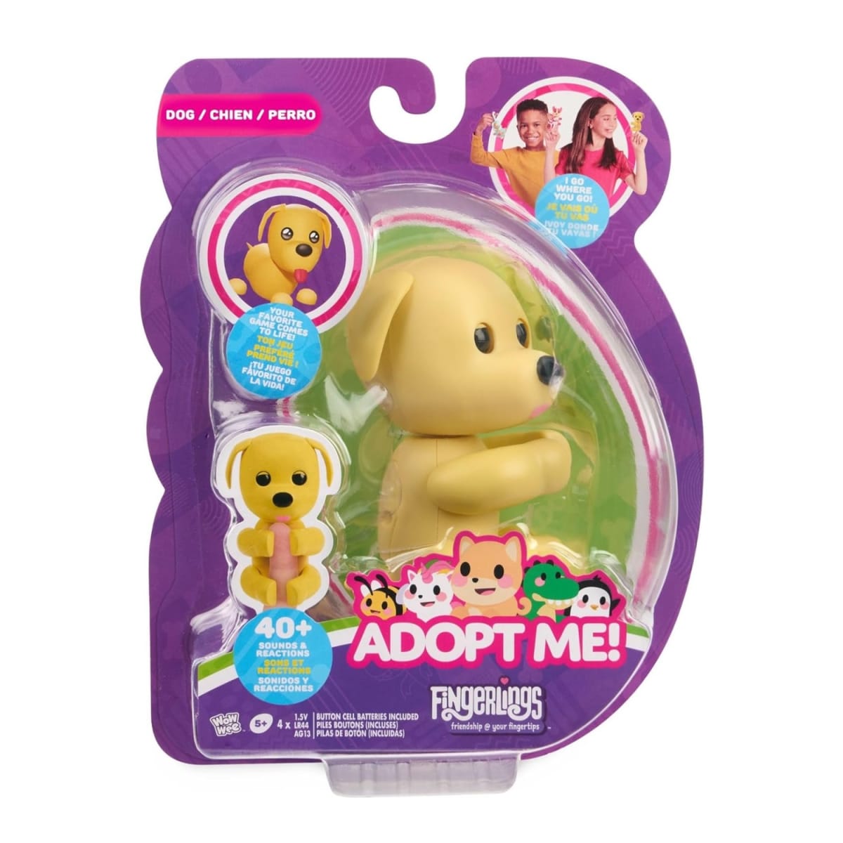 Muñeco Fingerlings Adopt Me Dog mas de 70 Reacciones1