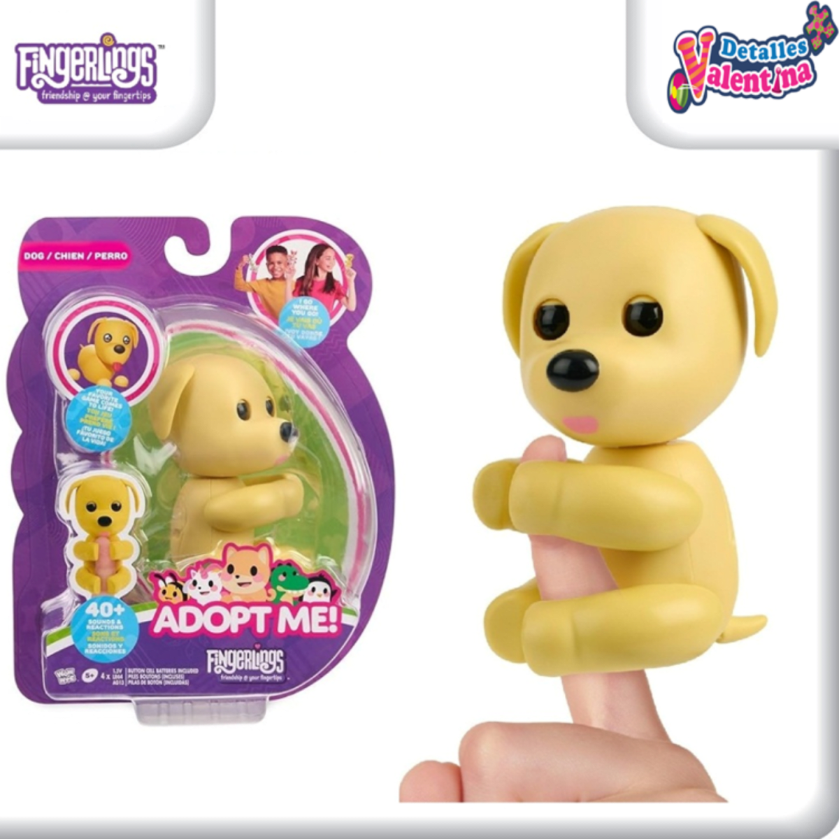 Muñeco Fingerlings Adopt Me Dog mas de 70 Reacciones5