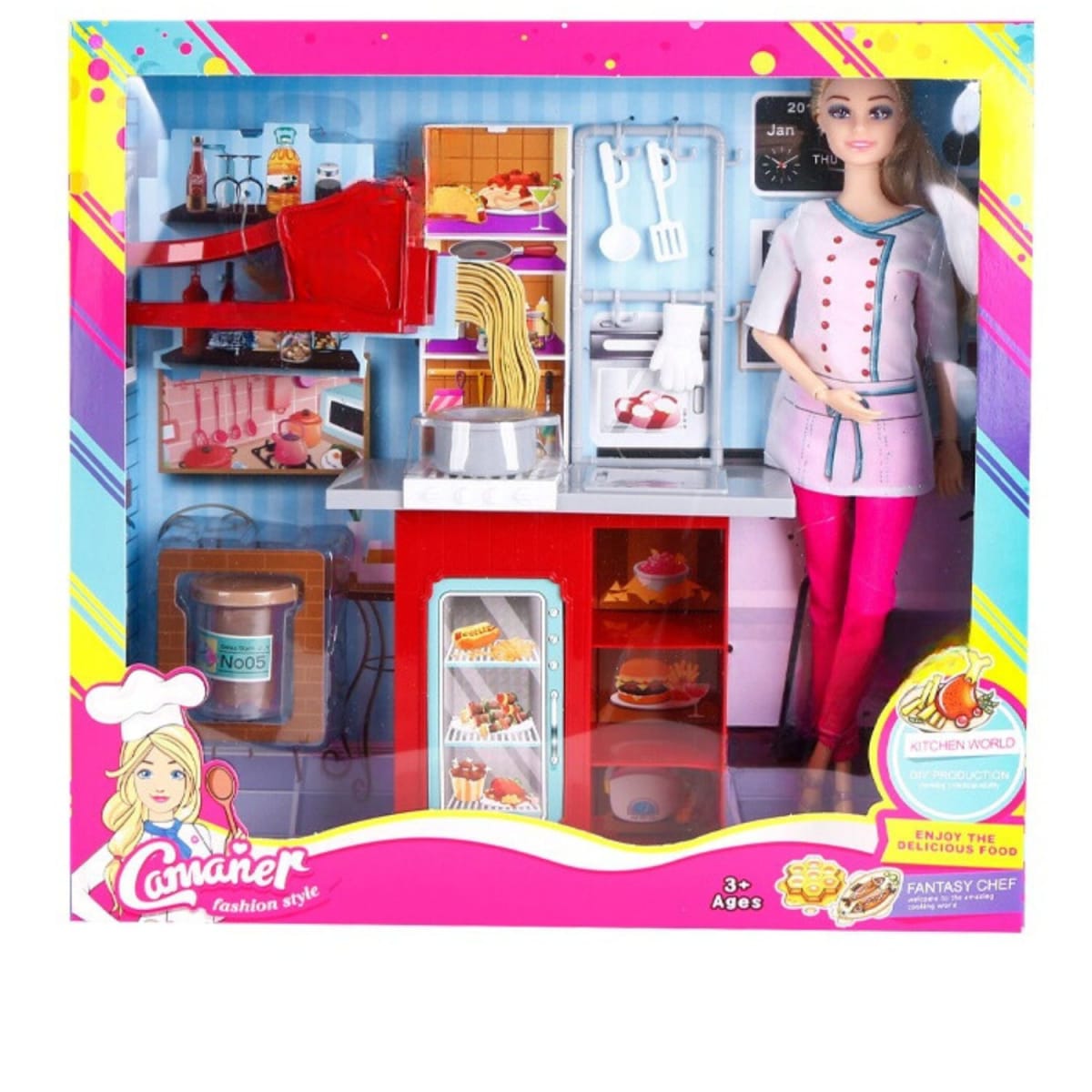 Muñeca Fashion Cocina Espaguetti 25 cm1