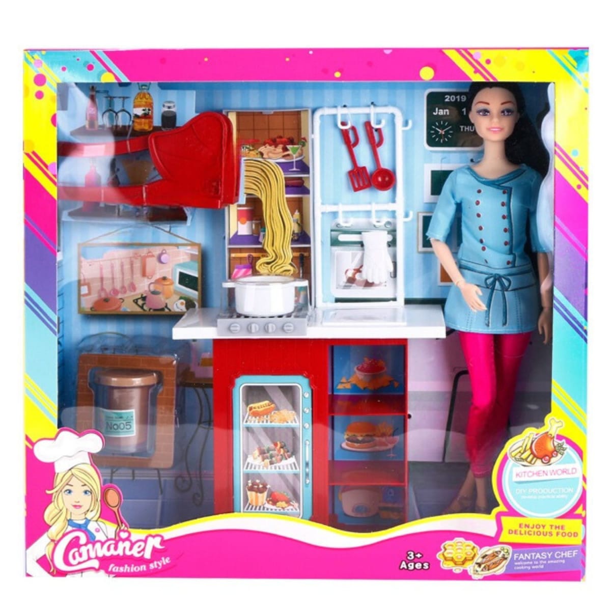 Muñeca Fashion Cocina Espaguetti1