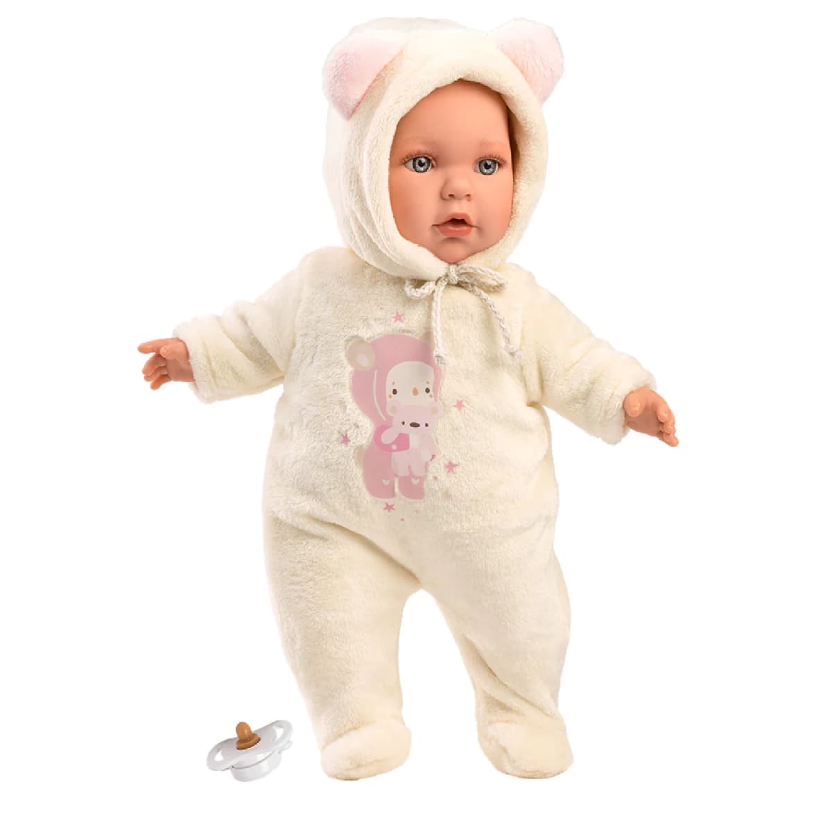 Muñeca Llorens Baby Julia Osito Rosa 42cm3