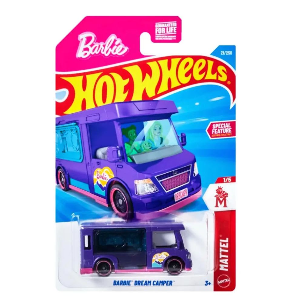 Auto Hot Wheels Barbie Dream Camper1