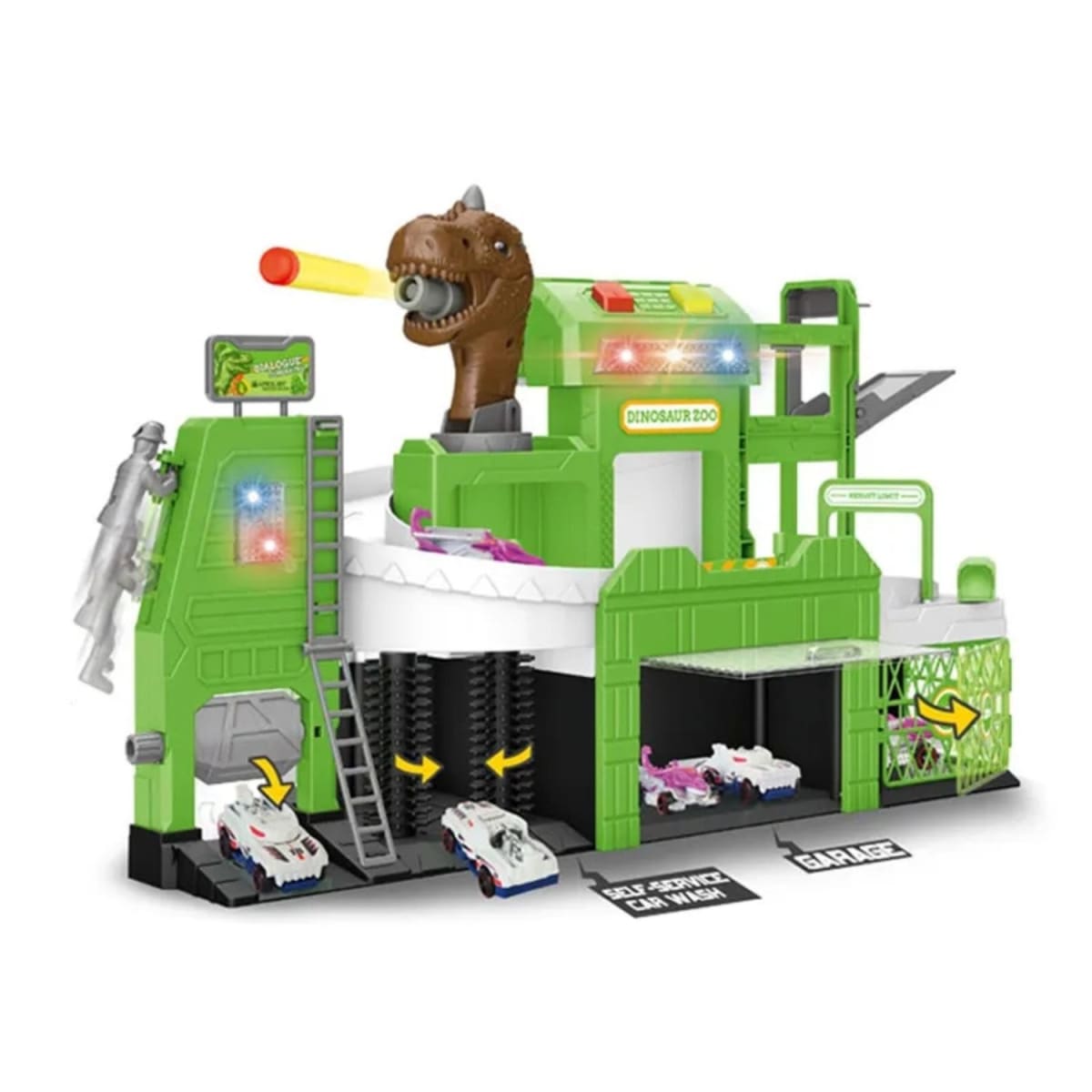 Pista Dinosaurio con Luz, Sonido y Lanzador1