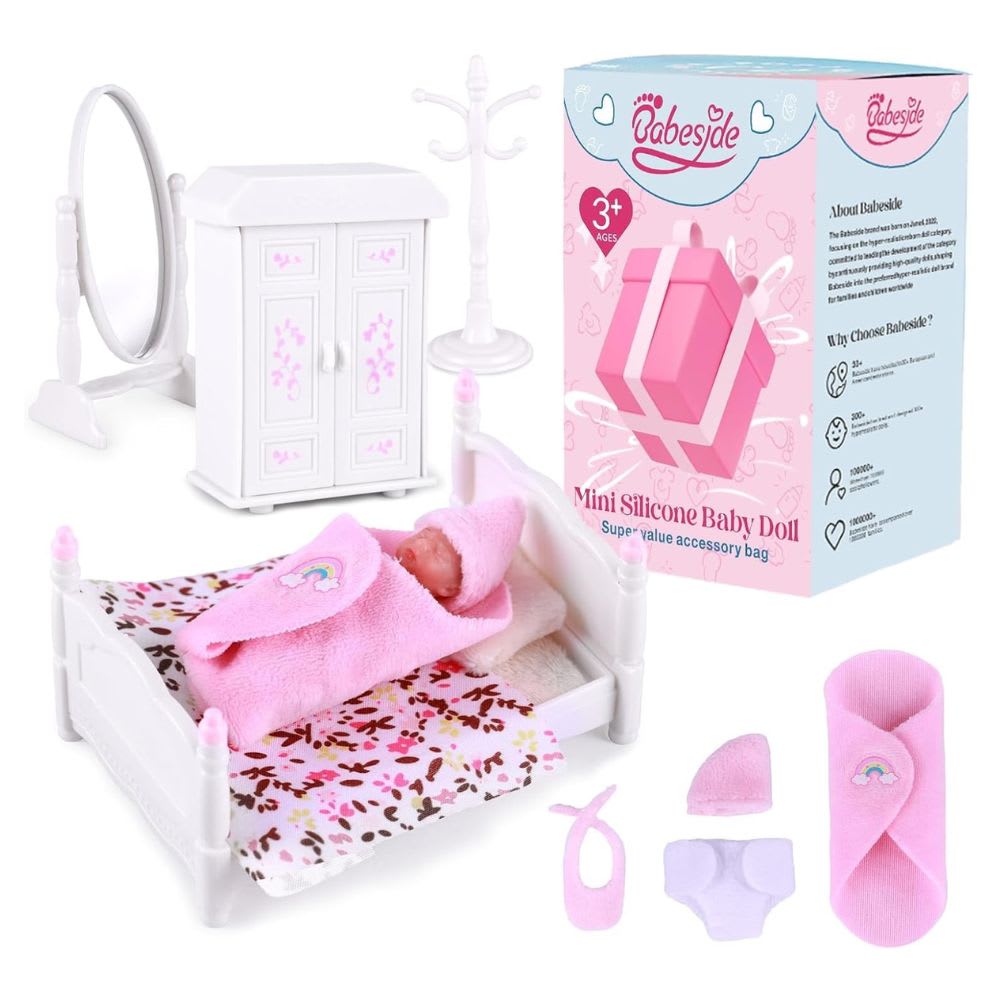Mini Muñeca Silicona Sorpresa Babeside con Accesorios1