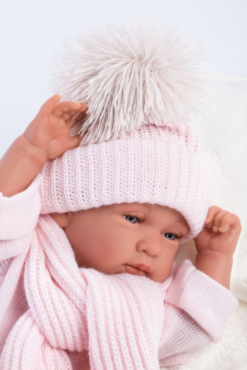 Bebé Recién NacidaTina 43 cm con Toquilla2
