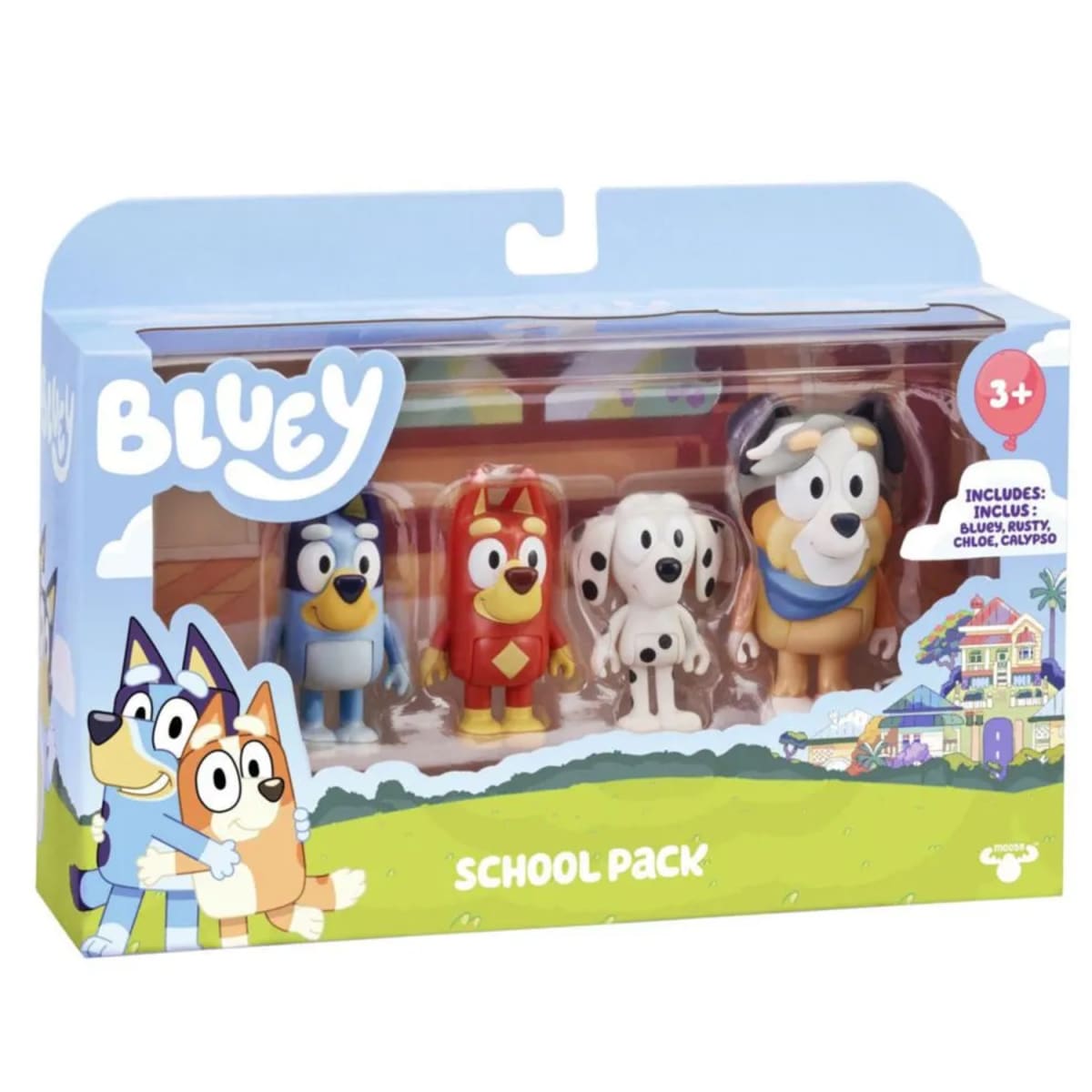 Bluey Pack  Figuras Amigos de Colegio3