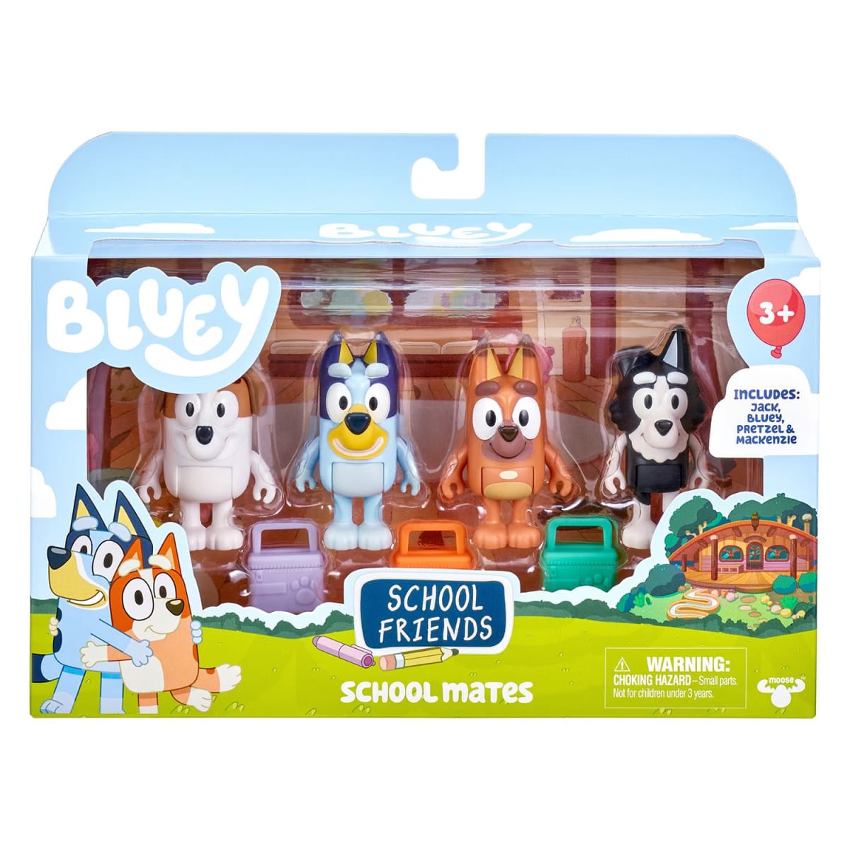 Bluey Pack  Figuras Amigos de Colegio4