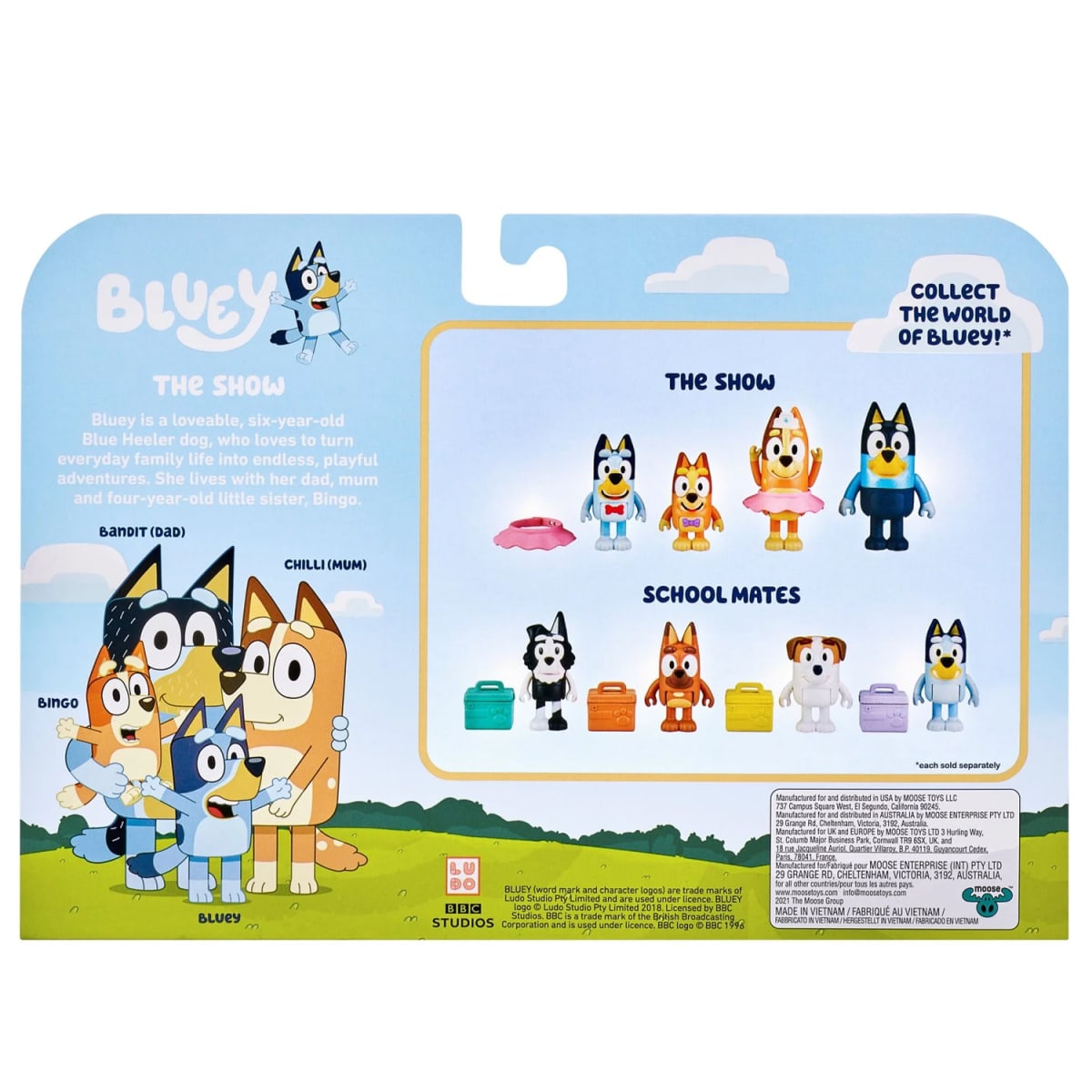 Bluey Pack  Figuras El Show3