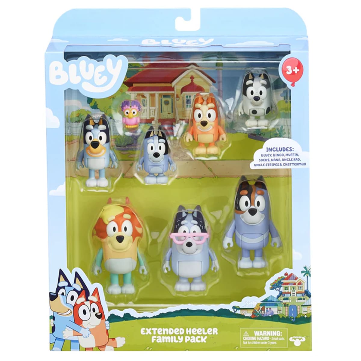 Bluey Pack x 8 figuras4