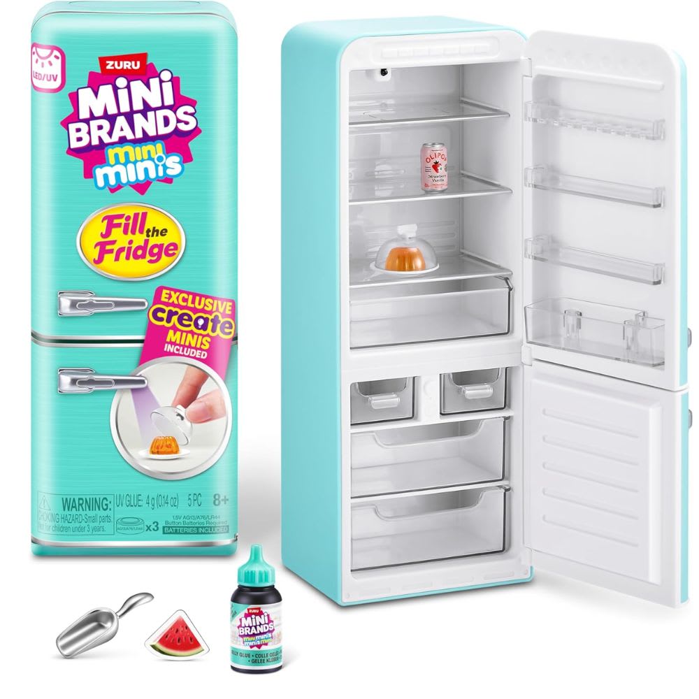 Mini Brands Juego Fill The Fridge con luz UV1