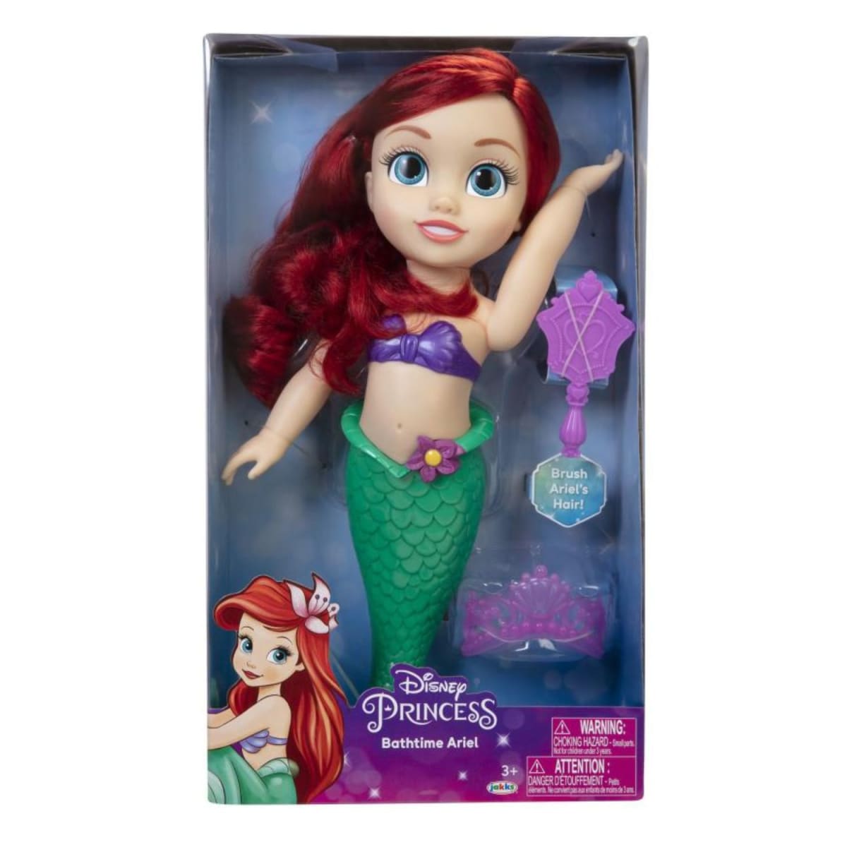 Muñeca Disney Ariel - Sirenita  Hora del Baño 35 cm1