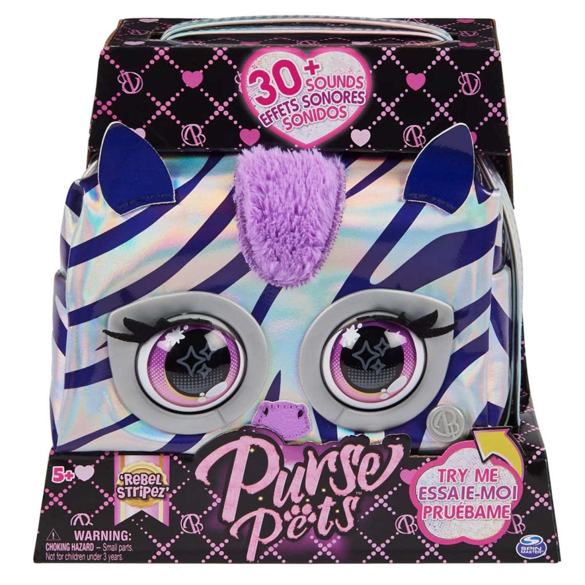 Purse Pets Cartera Interactiva- Zebra1