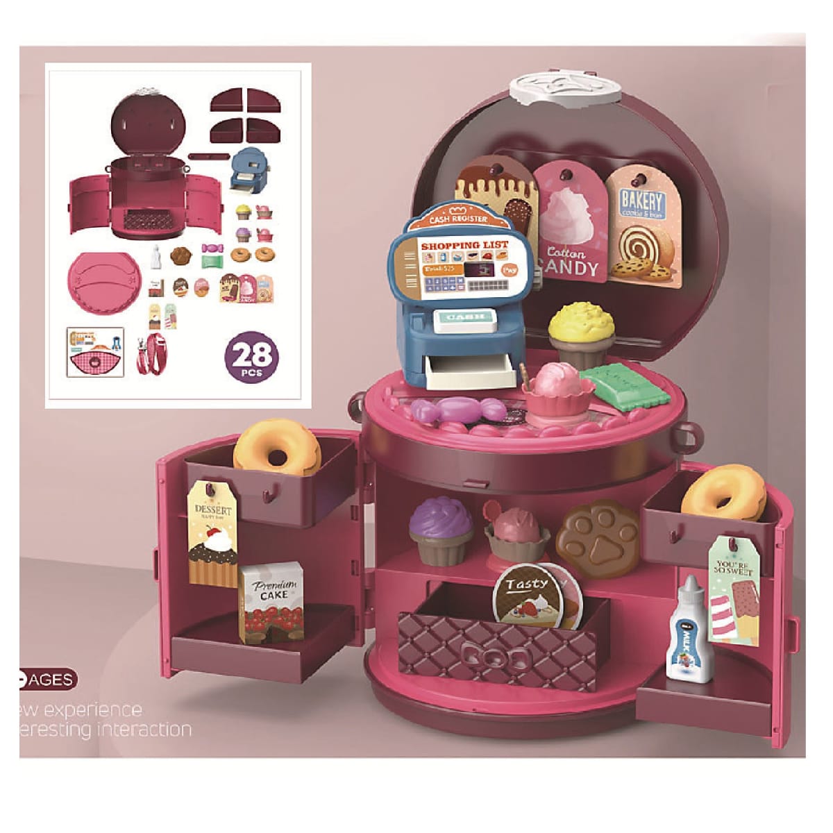 Bolso de Juego Set de Postres con Accesorios3